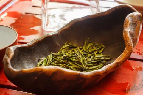 Chahe with green tea Stock Photos