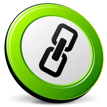 Chain 3d icon Illustrazione stock