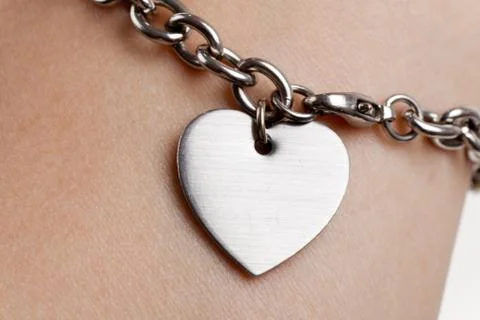 Chain and Heart Shape Stock Photos