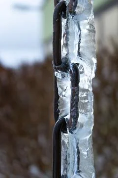 Chain and ice Stock Photos