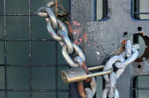 Chain and lock Stock Photos