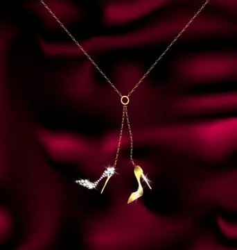 Chain and shoes Stock Illustration