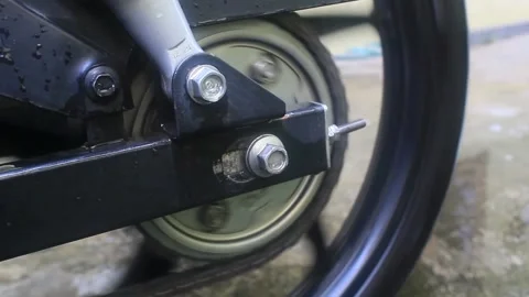 Chain and wheel Stock Footage 220661275