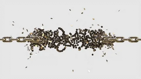 Chain Animation Stock Footage 324961593