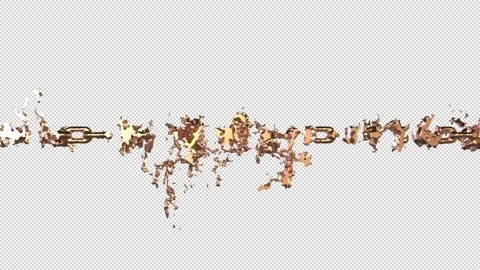 Chain animation Stock Footage 327440252