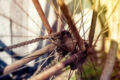 Chain of the bicycle Stock Photos