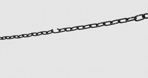 Chain Breaking in Slow Motion.  Stock Footage 141704414