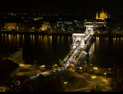 Chain bridge in 4K Stock Footage 38803352