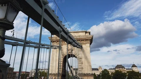 Chain Bridge is an architectural masterpiece, which is considered a symbol of Stock Footage 123876821