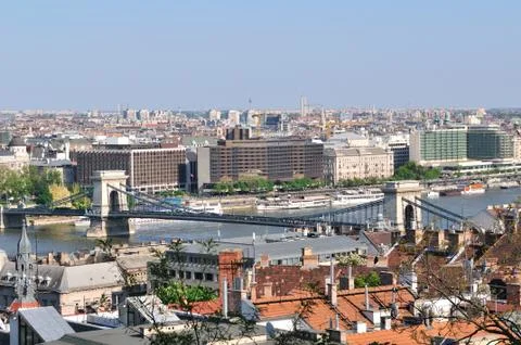 Chain bridge in budapest Stock Photos