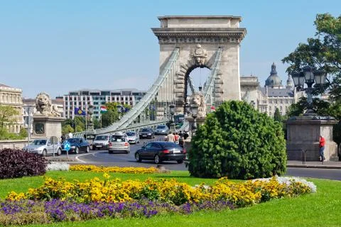 Chain Bridge - Budapest Stock Photos