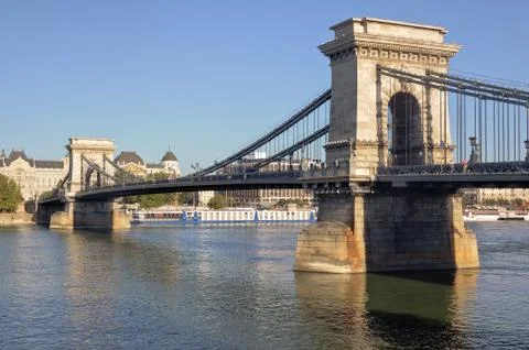 Chain Bridge - Budapest Foto stock