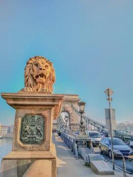 Chain Bridge, Budapest Stock Photos