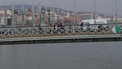 Chain Bridge - Lánchíd - Budapest Stock Footage 231903533