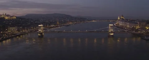 Chain Bridge - Lánchíd - Budapest Stock Footage 231903578