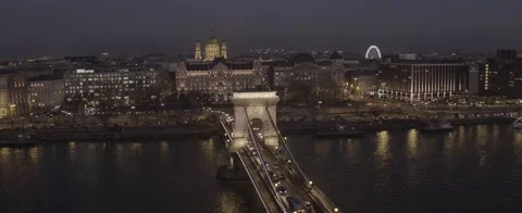 Chain Bridge - Lánchíd - Budapest Stock Footage 231903807