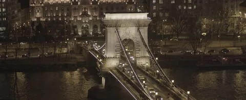 Chain Bridge - Lánchíd - Budapest Stock Footage 231904021