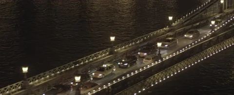 Chain Bridge - Lánchíd - Budapest Stock Footage 231904081