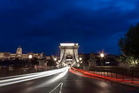 Chain bridge 스톡 사진