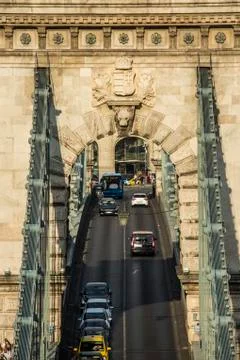 Chain Bridge Stockfoto's