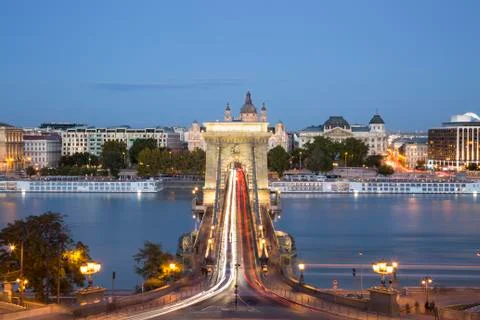 Chain Bridge Stockfoto's