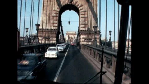 Chain Bridge Traffic Stock Footage 278410077