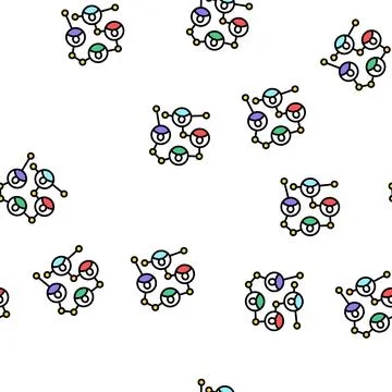 Chain of businessmen shareholders vector seamless pattern Stock Illustration