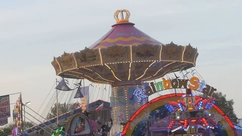 Chain carousel Stock Footage 88288081