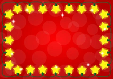Chain of christmas lights Stock Illustration
