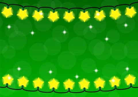 Chain of christmas lights Stock-Illustration