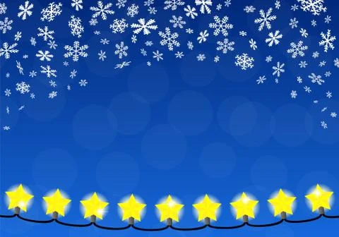 Chain of christmas lights Illustrazione stock