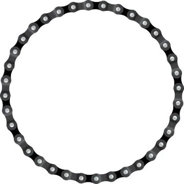 Chain Circle Illustrazione stock