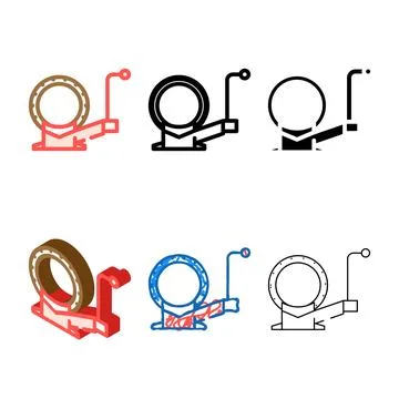 Chain clean vice color icon vector Stock Illustration