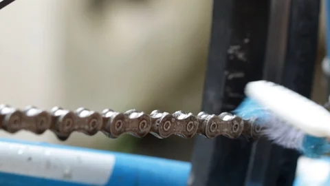 Chain cleaning Stock Footage 108005727