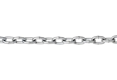 Chain close-up isolated on a white background Stock Photos