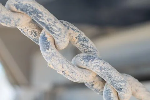 Chain close up. Stock Photos