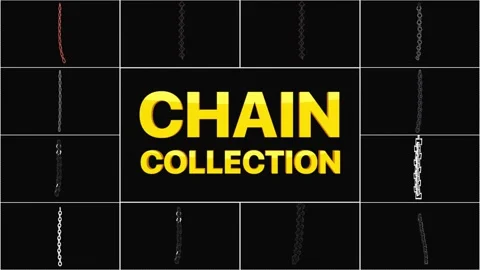 Chain Collection Motion Graphics Pack Stock Footage 201294757