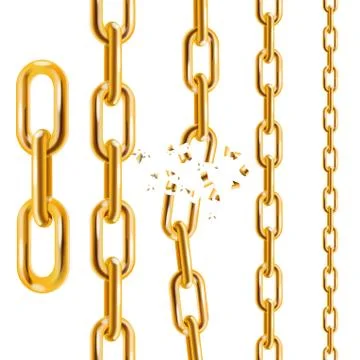 Chain Collection. Vector Illustrazione stock