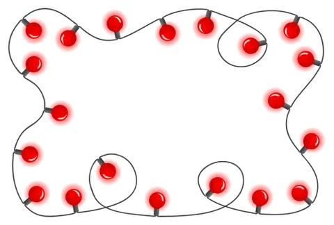 Chain of colorful lights Stock Illustration