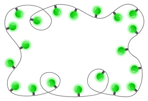 Chain of colorful lights Stock Illustration