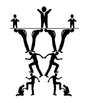 Chain of Command Stock Illustration