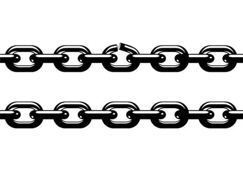 Chain - commodity, connection concept. illustration Stock Illustration