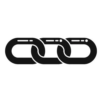 Chain connection icon simple vector. Internet system Stock Illustration