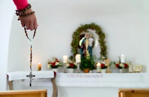 Chain with cross Stock Photos