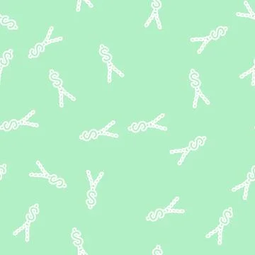 Chain with dollar line vector seamless pattern イラスト素材