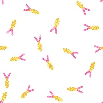 Chain with dollar vector seamless pattern Stock Illustration