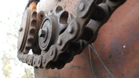 Chain Drive. Slider View Video stock 104697249