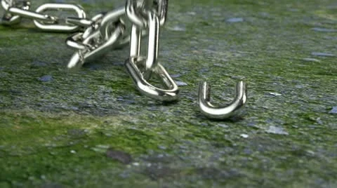 Chain dropping Stock Footage 10770501