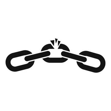 Chain effort icon simple vector. Work business 스톡 일러스트