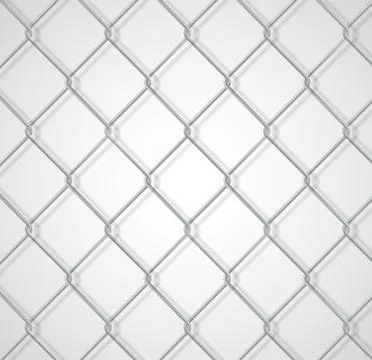 Chain fence background with shadow Stock Illustration
